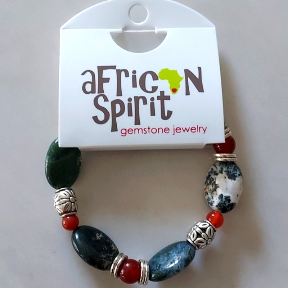 AFRICAN SPIRIT Bracelet Handmade in South Africa Multicolor NWT